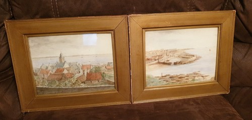 Two watercolours crail - , of