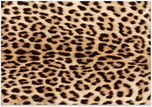 Leopard print rug - print, soft