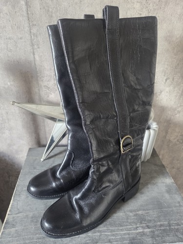 Vintage long real leather - long,