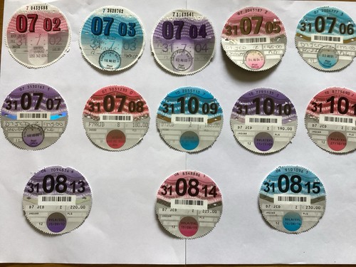 Tax discs from same - same, car