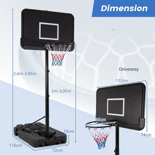 Portable basketball hoop - portable,
