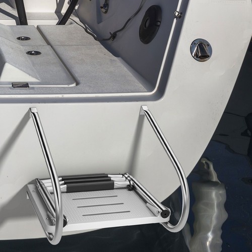 Step telescoping boat ladder - 3-step,