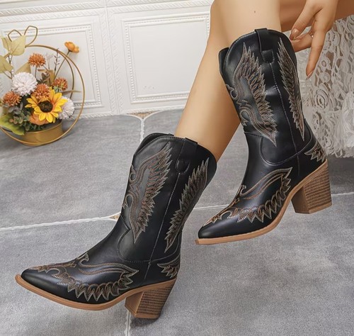 Cowboy boots womens size mid - cowboy,