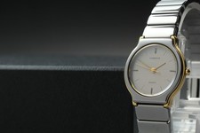 Vintage 1997 N MINT Seiko Lassale 1231-0019 Two-Tone Quartz Womens Watch JAPAN