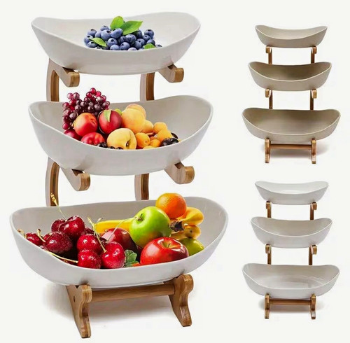 Tier oval serving - oval, stand