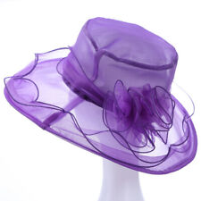 Large Hat Fascinator Weddings Ladies Day Race Royal Ascot Hatinator Brim Organza