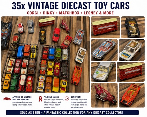 35x vintage diecast toy - 35x,