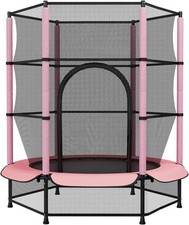 55" Kid Trampoline With Safety
