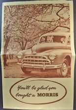 1953-1954 Morris Brochure Oxford Minor Convertible Six Saloon Excellent Original