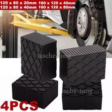 4 x Ramp Jacking Rubber Blocks Scissor Car Lift Pad 160x120x80 MM Universal