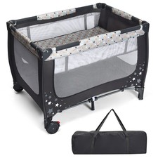 COSTWAY 2-in-1 Baby Playpen
