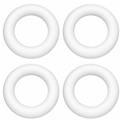 Polystyrene ring flat backed - flat,
