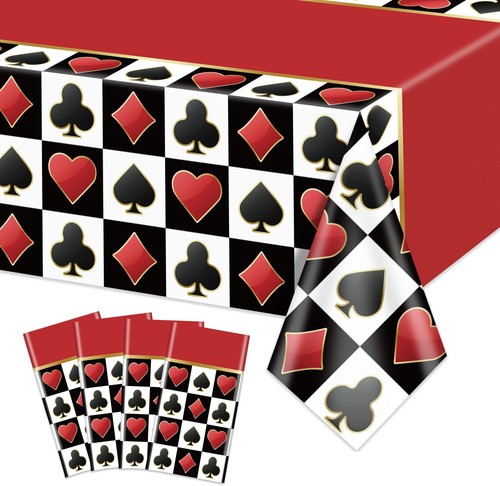 Pcs casino tablecloths red - pcs, tablecloths,