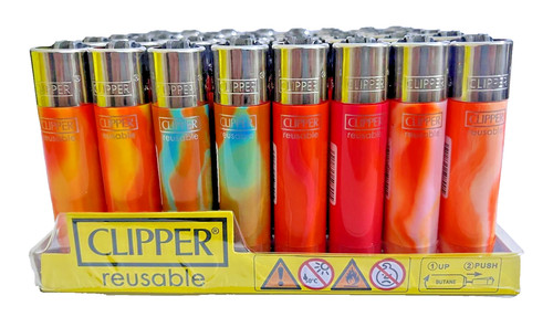 Clipper lighters orange - orange, nebula