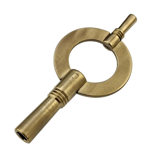 Vintage brass clock key - vintage, 4.25mm