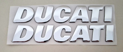Ducati silver chrome 3d - silver,
