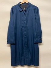 Aquascutum Trench Coat Womens M Mac Single Breasted Wool Blend Lining England