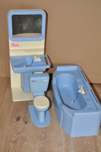 Vintage sindy blue bathroom - sindy,