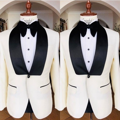 White bridal men suits - bridal, men's