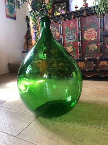 Vintage demijohn green 55ltr