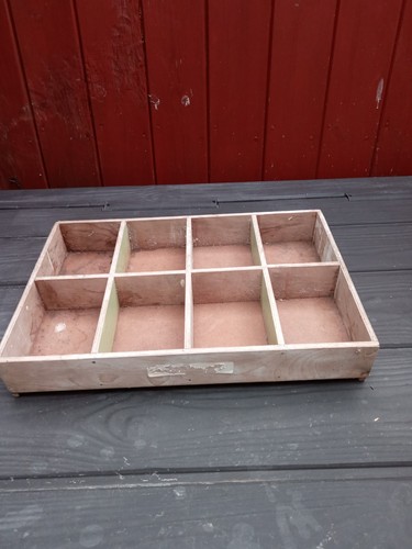 Vintage wooden tool tray - tool,