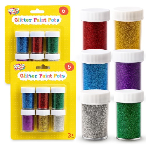 12pk glitter paint for crafts - glitter,
