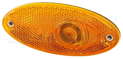 Hella amber oval side marker - amber,