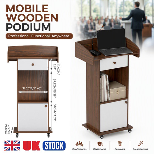 Podium stand with wheels - podium,