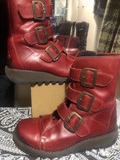 Fly London Red Boots Size 5