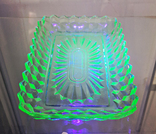 Art deco green uranium - uranium, glass