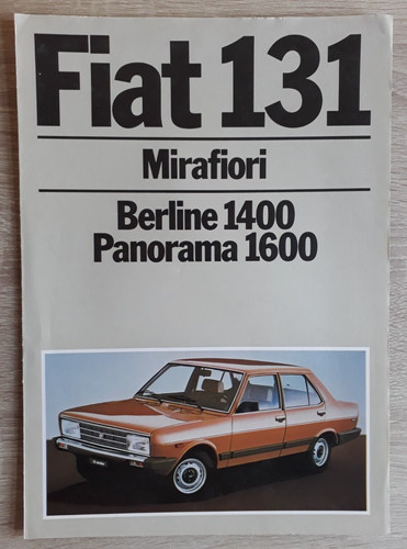 Fiat 131 mirafiori brochure - 131,