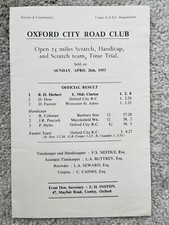 1953 Oxford City Road Club ~