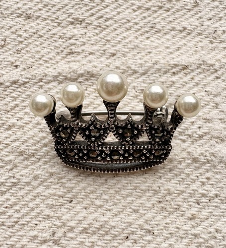 Sterling silver marcasite - silver,
