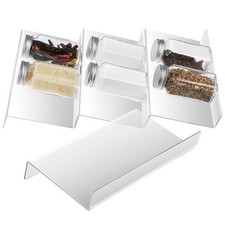  4 Pcs Spice Rack Organizer for Drawer Extendable Expandable Cabinet
