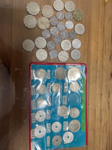 Vintage old foreign coins - foreign,