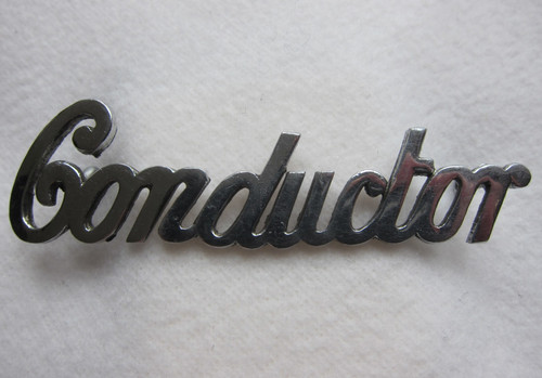 Conductor bus cap badge - conductor,