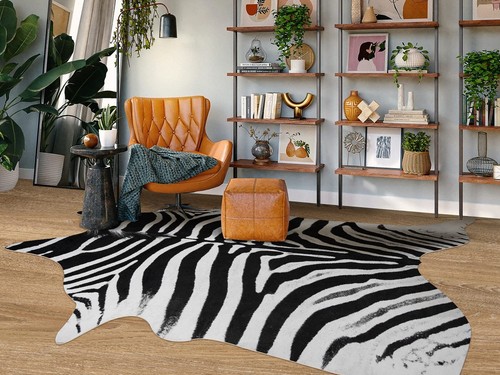 Large zebra rug - 5.2, ft