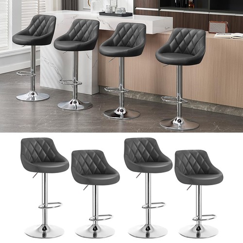 Bar stools faux - 1/2/4x, leather