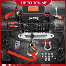 VEVOR Electric Winch 12V 6123.5KG 13.500lbs Motor Winch Synthetic Rope