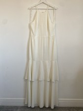 Halston Heritage white tiered