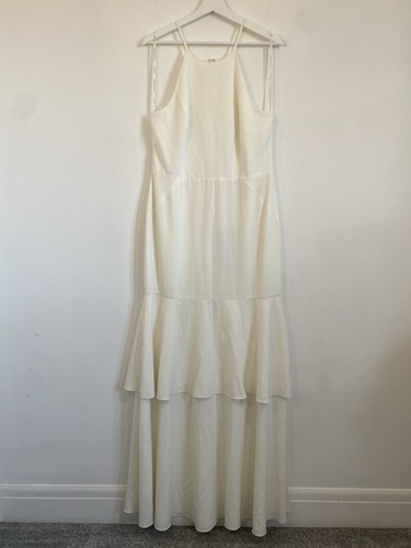 Halston heritage white tiered - halston,
