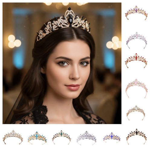 Baroque crystal tiaras crowns - tiaras,