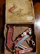 Vintage Pemuvar All Metal Rabbet And Plough Plane With Box 