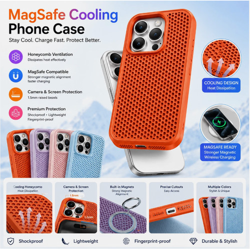 Magsafe mesh grid cooling - grid, case
