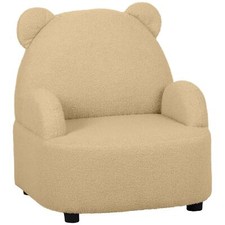 Kids Armchair, Bear Shaped Toddler Chair, Baby Armchair for Bedroom Khaki