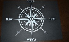 1 X 25CM FUNNY GEE HAW COMPASS