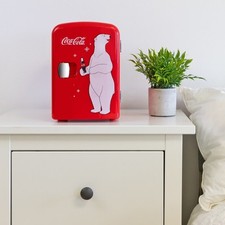 Coca Cola 4L Table Top Polar Bear Mini Fridge Portable Electric Cooler Warmer