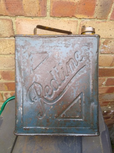 Vintage redline petrol can - redline,