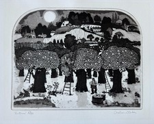vintage GRAHAM CLARKE b1941 "Autumn"  Limited Edition ETCHING 67/150