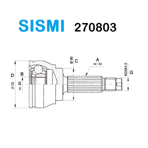 Sismi axle joint - sismi,